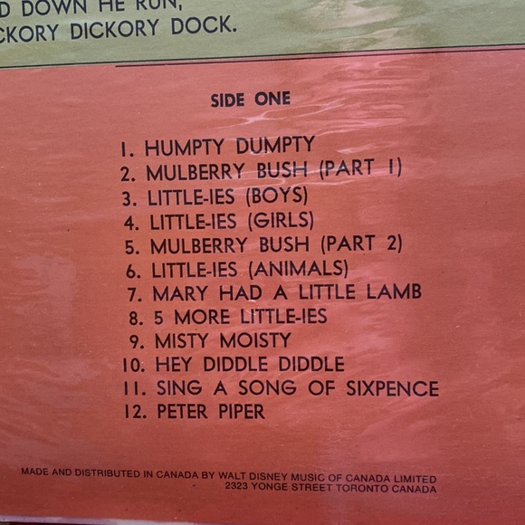 2 Sealed Disney Records / Vinyl Mother Goose Nursery Rhymes and Uncle Remus. - Picture 4 of 8